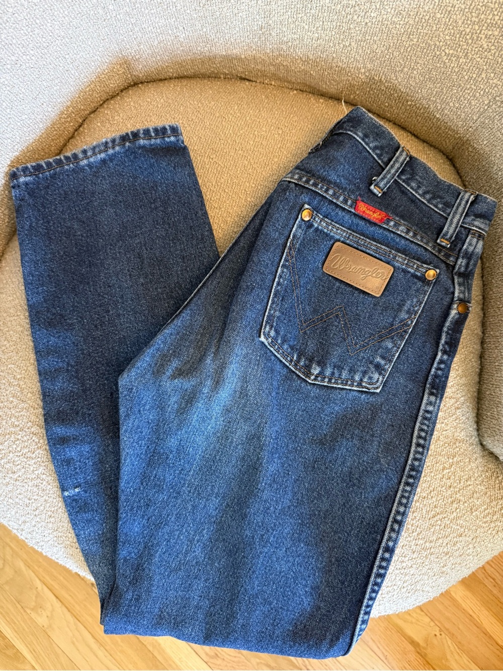 Wrangler Dark Blue Straight Jeans